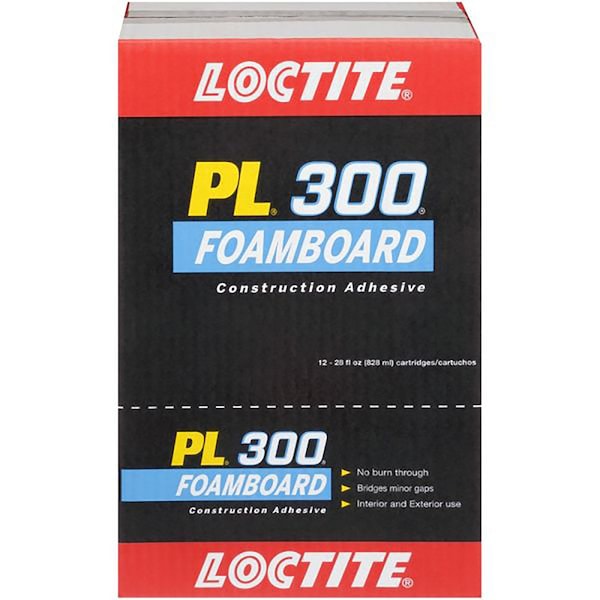 Loctite PL 300 Foamboard Acrylic Latex Construction Adhesive 28 Oz